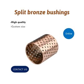 Diamond Oil & Sphercial Oil Split Bronze Sleeve Bushings , Self Lubricating Bush