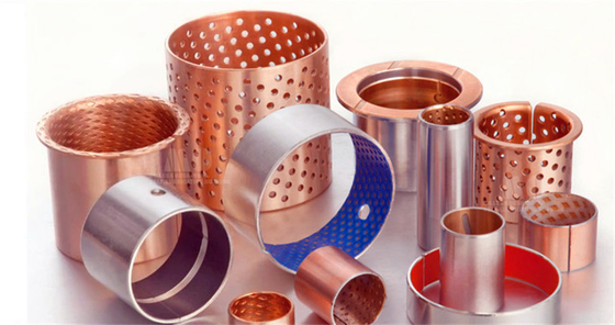 comprar O bronze delubrificação de empacotamento da indústria do alimento & das bebidas flangeou os rolamentos dos arbustos da luva Fabricação em linha