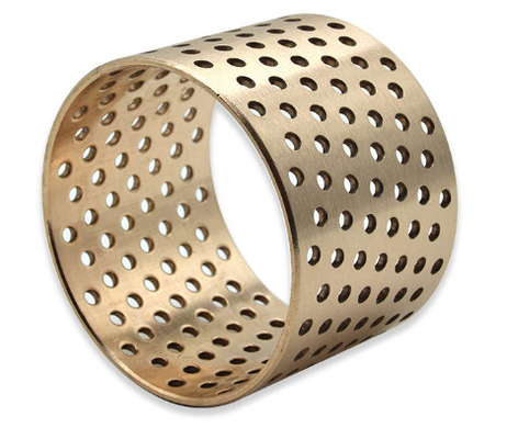 comprar O RUÍDO 1494/ISO 3547 Sleeve os arbustos CuSn8 rolados da lata o rolamento liso de bronze com furos da graxa da lubrificação Fabricação em linha