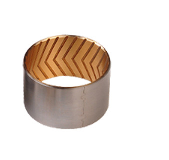 comprar Os sulcos de óleo para o bronze de aço feito sob encomenda das buchas bimetálicas cobrem a tira bimetálica da liga Fabricação em linha