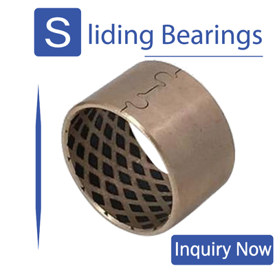 comprar Arbustos bimetálicos do rolamento da flange do rolo da trilha, Bush bimetálico de bronze de aço Fabricação em linha