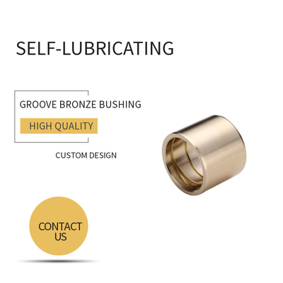 comprar Luva & flange finas da parede de Gleitlager do bronze do sulco de Customzied para máquinas escavadoras Fabricação em linha