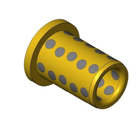 comprar O óleo CuAl10Fe5Ni5 livre flangeia a lubrificação de auto de cobrimento com arbustos de bronze Fabricação em linha