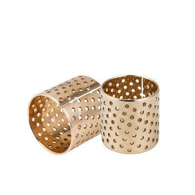 Bom preço. Placa de rolamento de bronze CuAl10Fe5Ni5 com inserção de grafite para maior durabilidade e lubrificação on-line