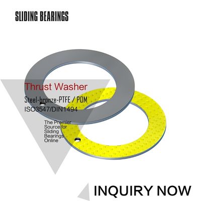 Bom preço. Composto de aço revestido de bronze liso da gaxeta POM da arruela de Gleitlager para a indústria pesada on-line